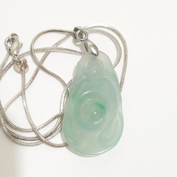 Lucky Jade Jewelry Authentic Type A Lucky Green Jade Pendant Necklace Poshmark